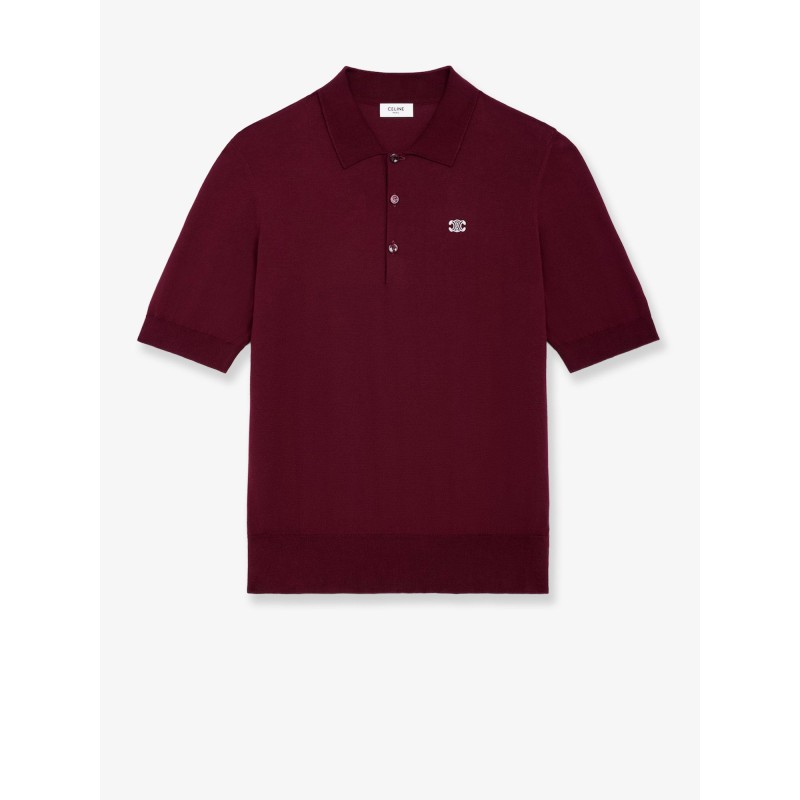 Crop Fit wool polo shirt
