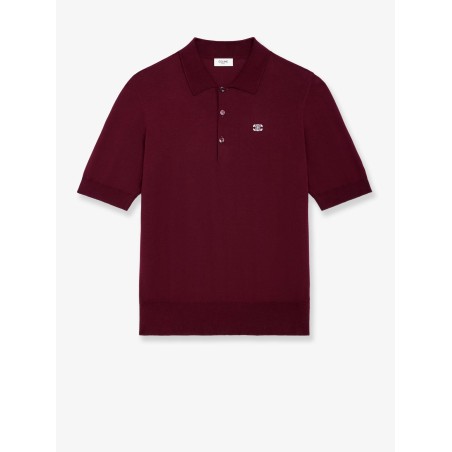Crop Fit wool polo shirt