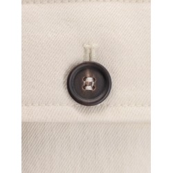 Cotton and wool trousers with adjustable drawstring