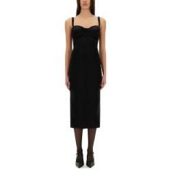 BUSTIER LONGUETTE DRESS WITH BRA