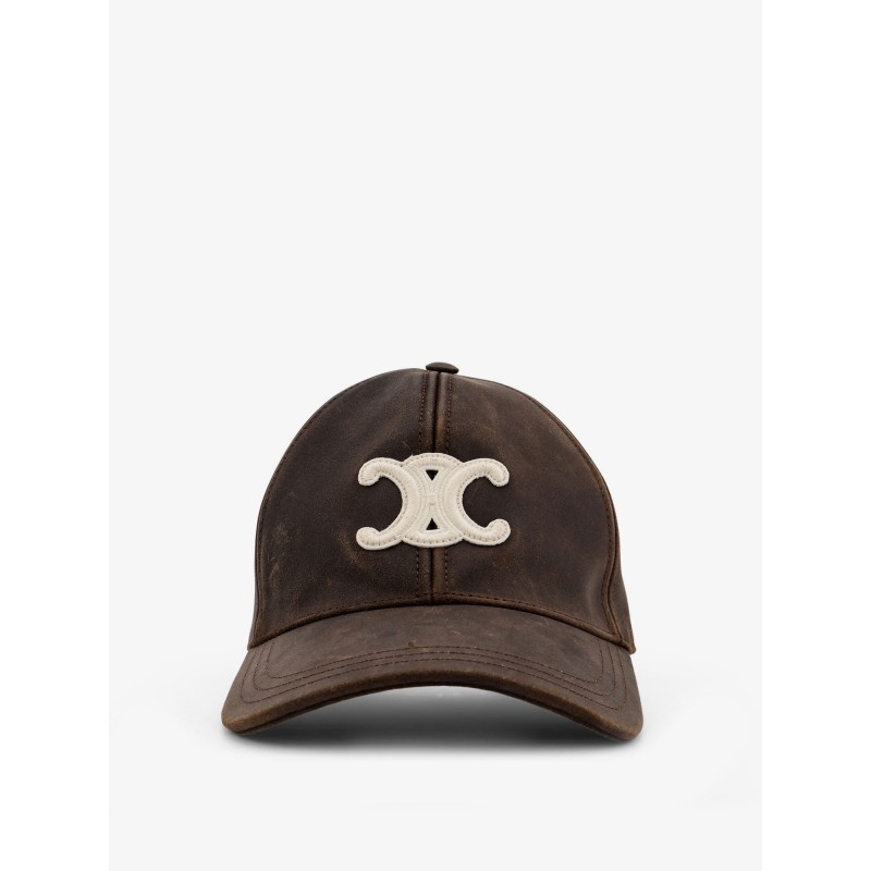 Leather baseball hat