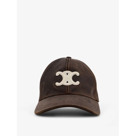Leather baseball hat