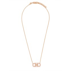 NECKLACE WITH "GANCINI" PENDANT AND CRYSTALS