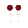 PEARL AND ROSE EARRINGS