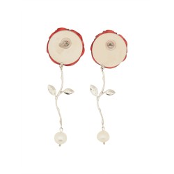 PEARL AND ROSE EARRINGS