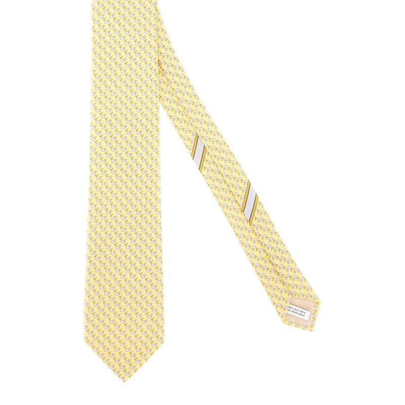 WHALE PRINT TIE