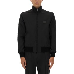 JACKET WITH LOGO PLAQUE