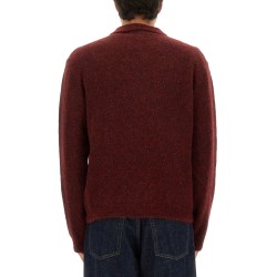 WOOL SWEATER WITH POLO COLLAR
