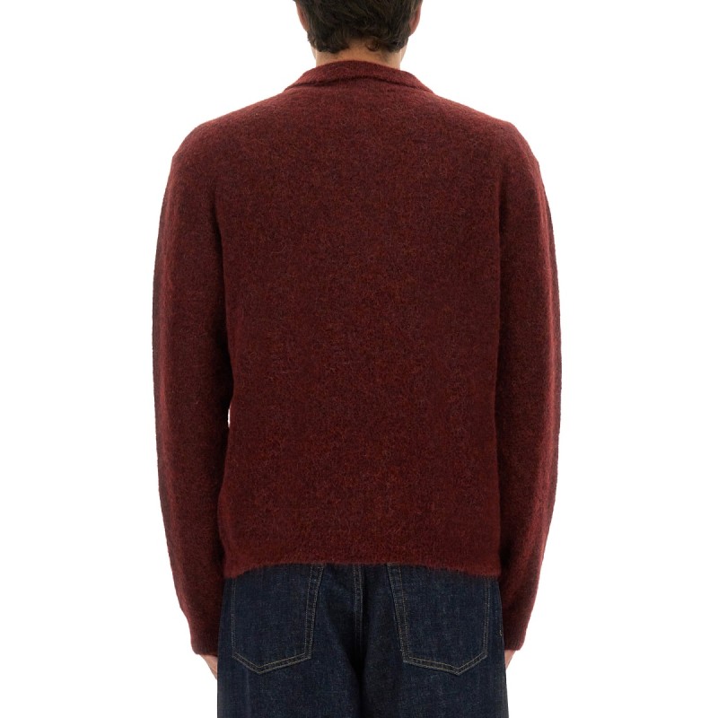 WOOL SWEATER WITH POLO COLLAR