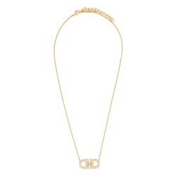 NECKLACE WITH "GANCINI" PENDANT AND CRYSTALS