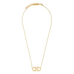 NECKLACE WITH "GANCINI" PENDANT AND CRYSTALS