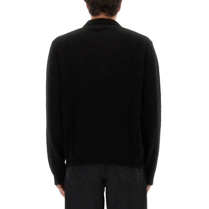 WOOL SWEATER WITH POLO COLLAR