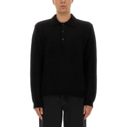 WOOL SWEATER WITH POLO COLLAR