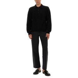 WOOL SWEATER WITH POLO COLLAR