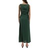 GATHERED SATIN DRESS