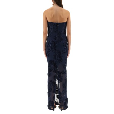 3D MESH LONG DRESS