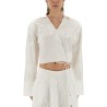 WRAP-AROUND SHIRT TOP