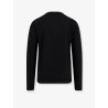Cotton sweater with FF jacquard effect