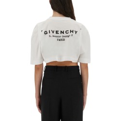CROPPED T-SHIRT WITH LOGO PRINT