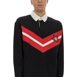 POLO SHIRT WITH COLLEGE STYLE LOGO