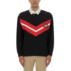 POLO SHIRT WITH COLLEGE STYLE LOGO