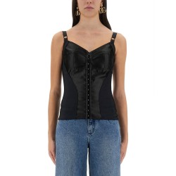 SATIN BUSTIER TOP