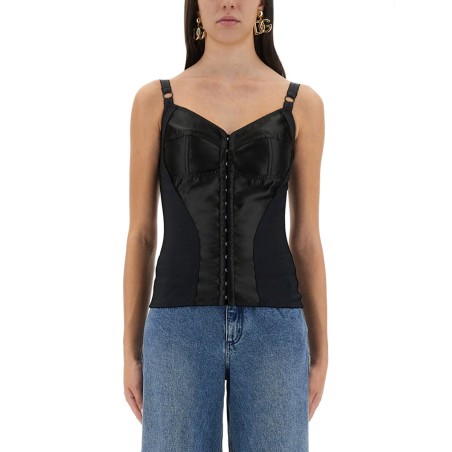 SATIN BUSTIER TOP