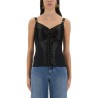 SATIN BUSTIER TOP