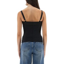 SATIN BUSTIER TOP