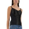 SATIN BUSTIER TOP