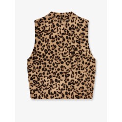 Wool and cashmere sleeveless sweater