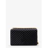 Love One matelassé leather shoulder bag