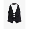 Multi Bukle Waistcoat satin vest