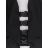 Multi Bukle Waistcoat satin vest