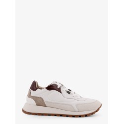Low-top leather sneakers with Monili detail
