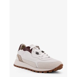 Low-top leather sneakers with Monili detail