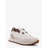 Low-top leather sneakers with Monili detail