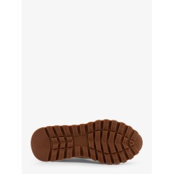 Low-top leather sneakers with Monili detail