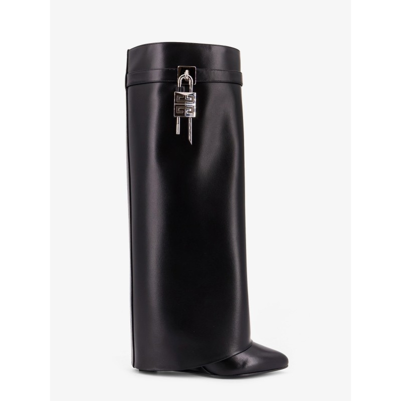 Shark Lock leather boots