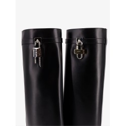 Shark Lock leather boots
