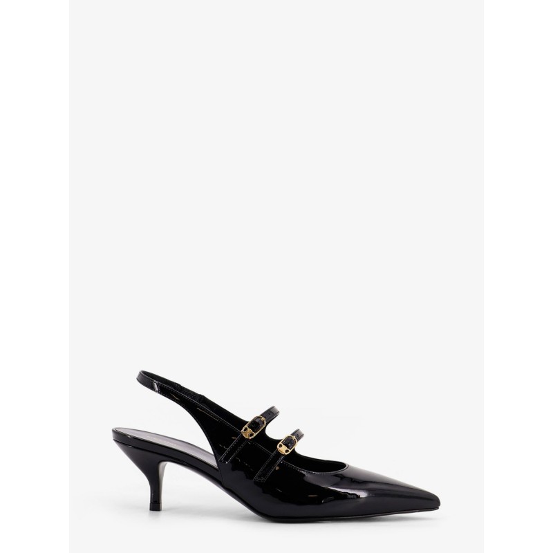 Celine Judy patent leather slingback pumps