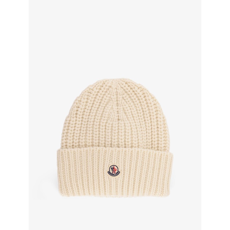Wool and cashmere beanie hat