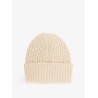 Wool and cashmere beanie hat