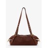 Nappa leather bag with embossed Logo Lettering