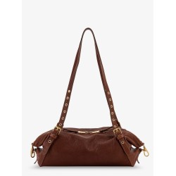 Nappa leather bag with embossed Logo Lettering