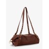 Nappa leather bag with embossed Logo Lettering