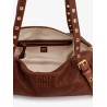 Nappa leather bag with embossed Logo Lettering