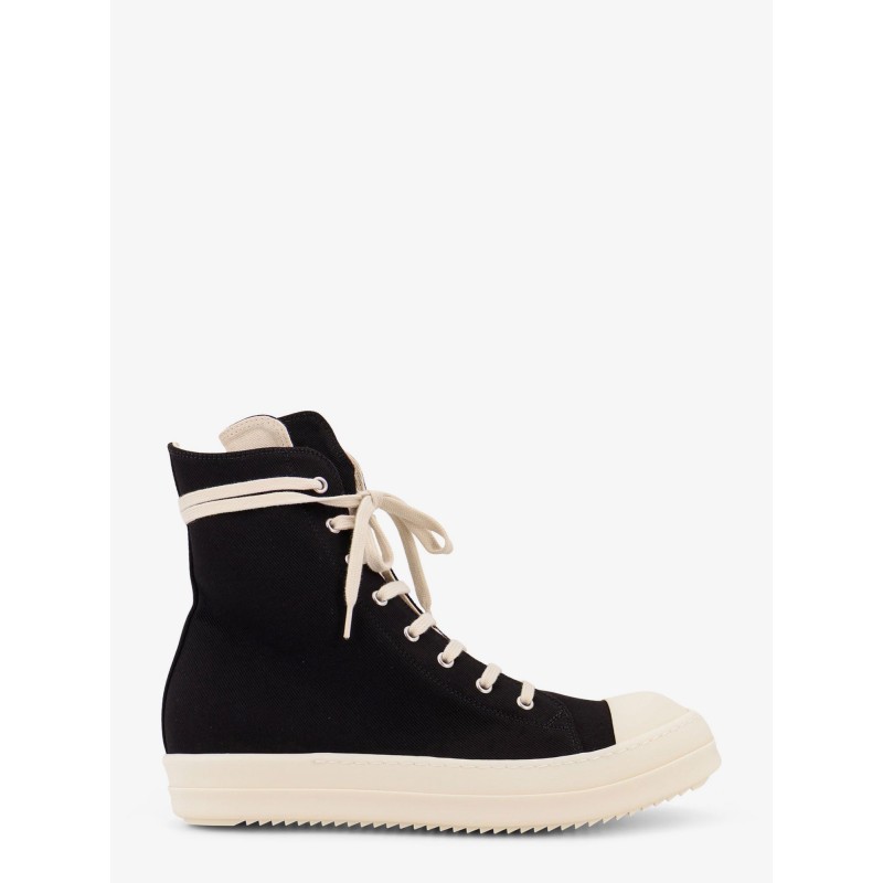 High Top canvas and rubber sneakers