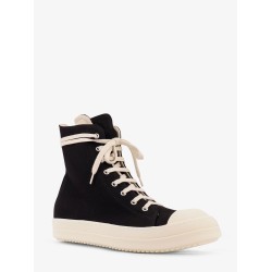 High Top canvas and rubber sneakers