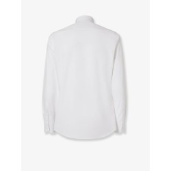 Cotton shirt with metal FF button